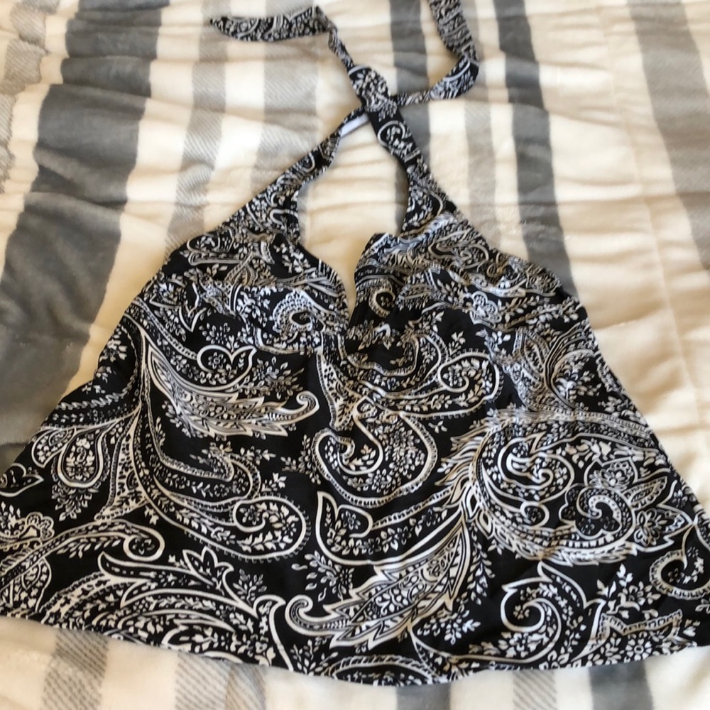 Chaps halter style swim top